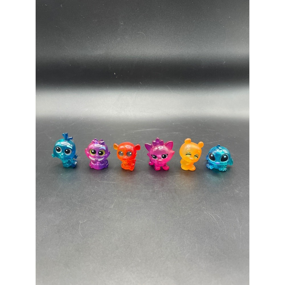 Disney Doorables Multi-Color Translucent Glitter Eyes Mini Figures Lot of 6